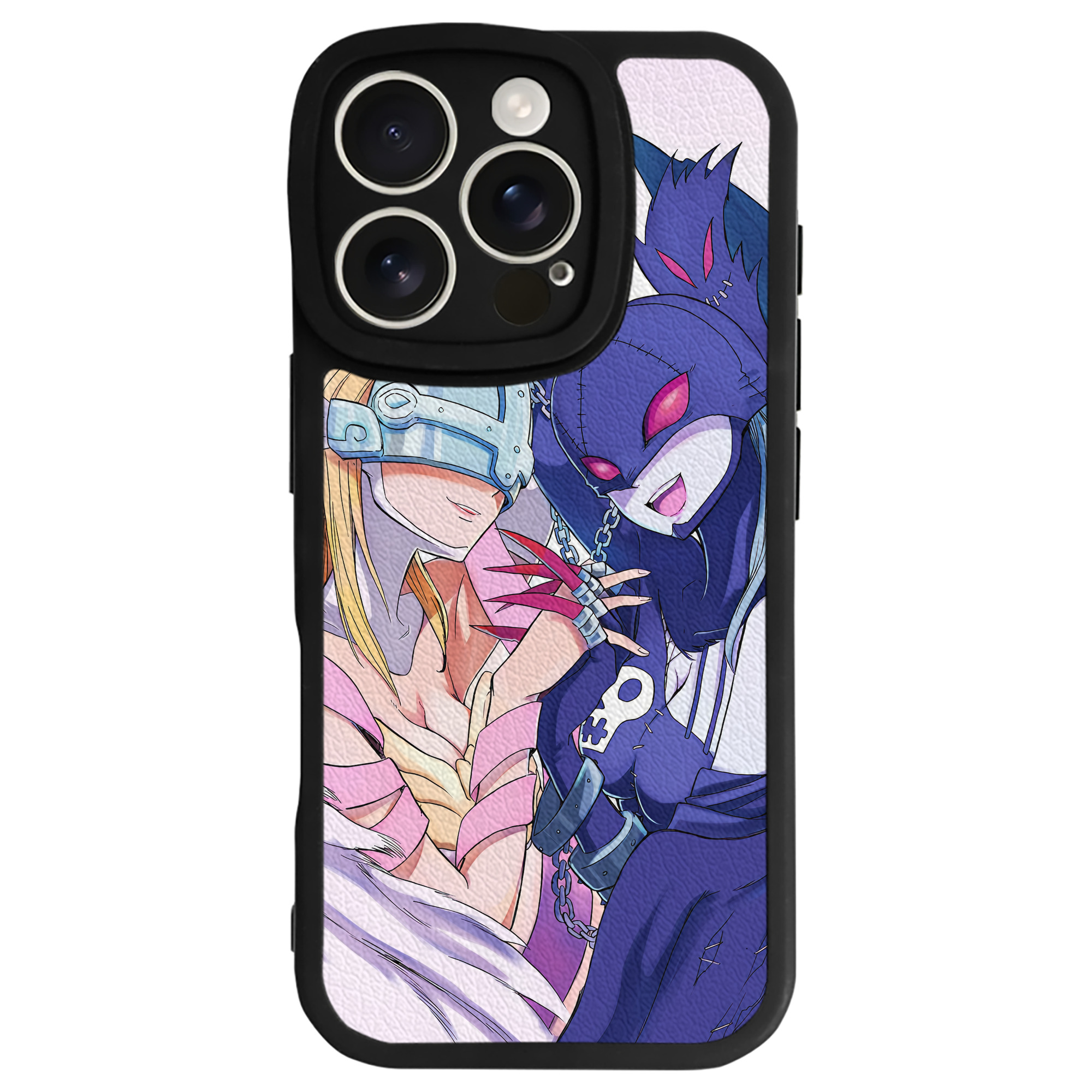 （画像用） Digimon デジタルモンスター/デジモン 【iPhone 16シリーズ対応】シリコンスマホケース（レザー調） 材質：シリコン